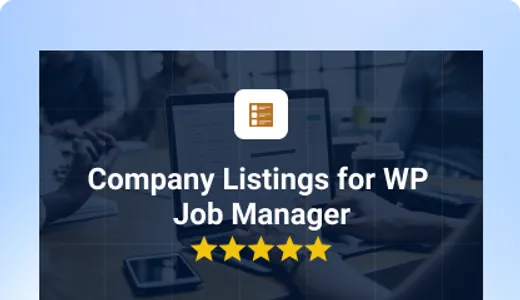Company Listings for WP Job Manager