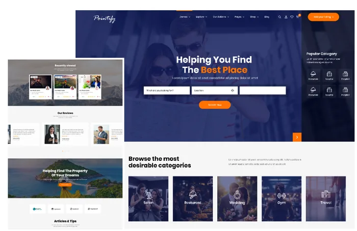 Pointify listing directory theme cover