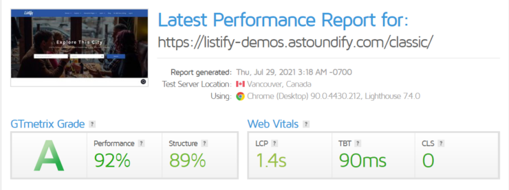 listify-site-performance