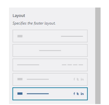 footer layout landify